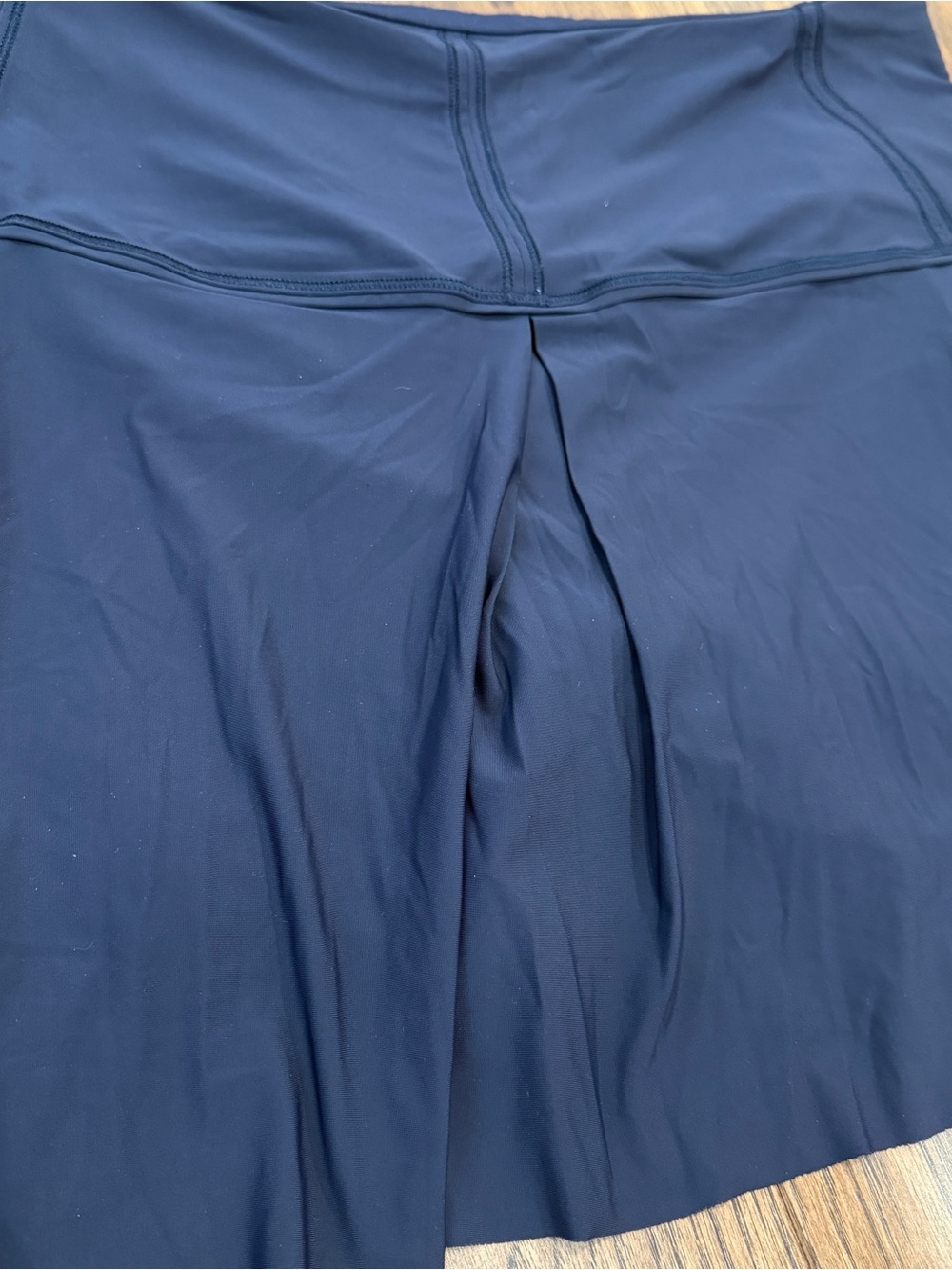 lululemon athletica navy blue lost in pace high waisted flare skirt skort 10 Tal - Picture 9 of 10